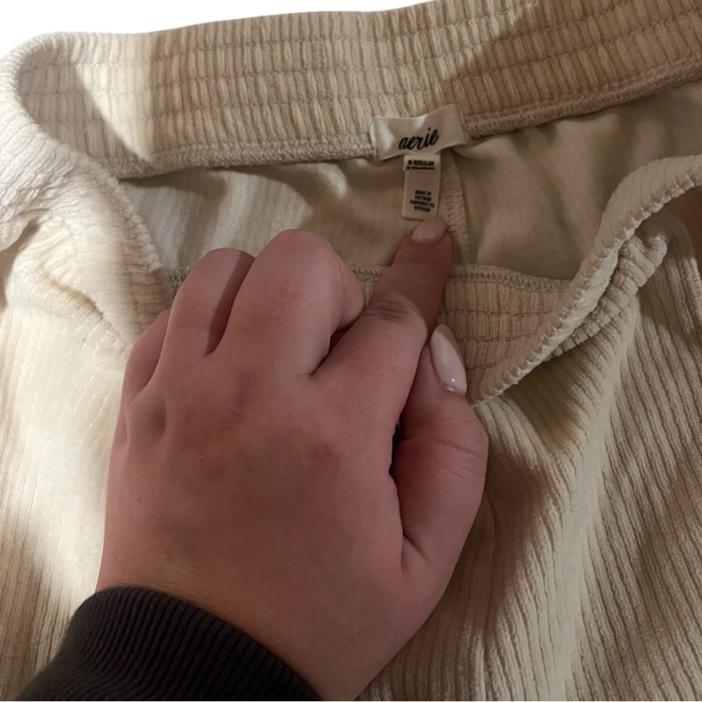 Aerie Groove-On Velour High Waisted Flare Pant - Picture 6 of 6
